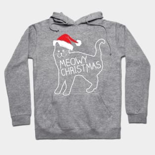 Meowy Christmas Santa Hat Shirt Hoodie